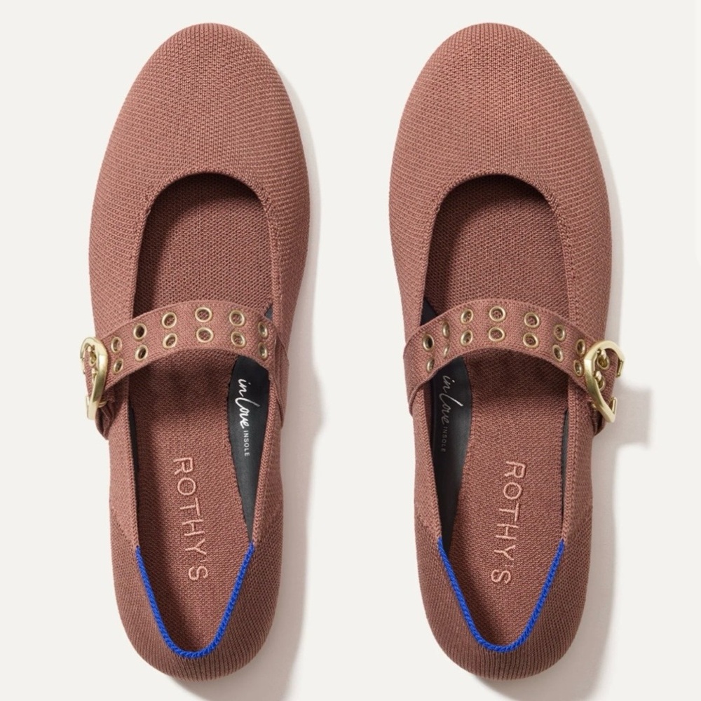 Rothy's Ballet Mary Jane Flat in Hazel - Women’s 10